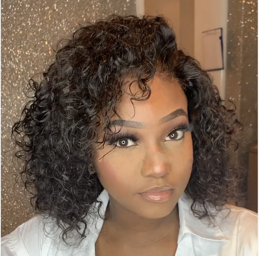 Brazilian Curly Charming Front Wig Frontal Wig