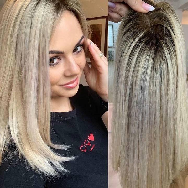 Straight Hair Topper丨Natural Hair丨Realistic Hairline丨High Standard Workmanship