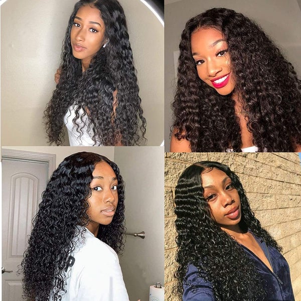 Undetectable Clear Lace Melt Skin Water Wave 13x6 Lace Front Wig Hair