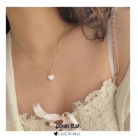 "Ocean Star" Sterling Silver Pearl Necklace Handmade