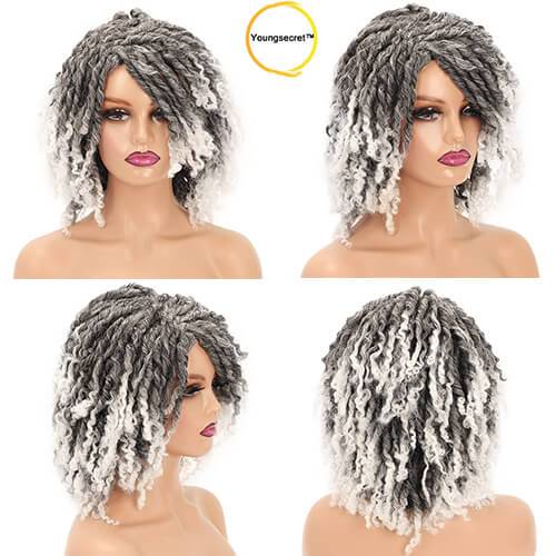 Summer Sale High Quality Dreadlock Short Twist Curly Popular Wigs