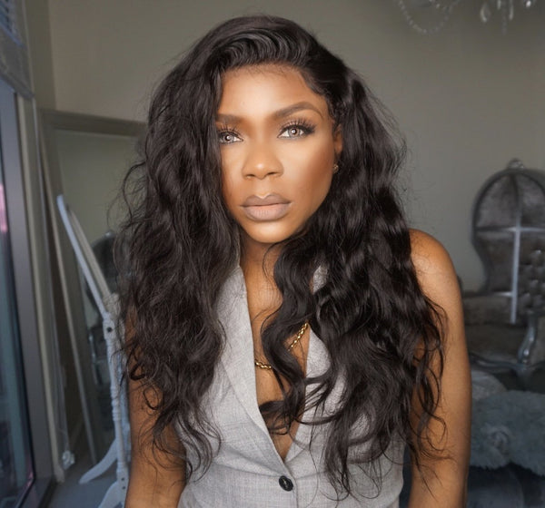 Lace Wig Body Hand-Tied Wavy Wig