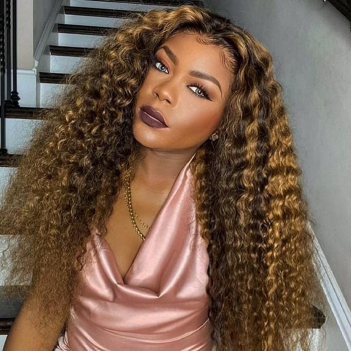 Brown  Curly  Fashion Long Wigs