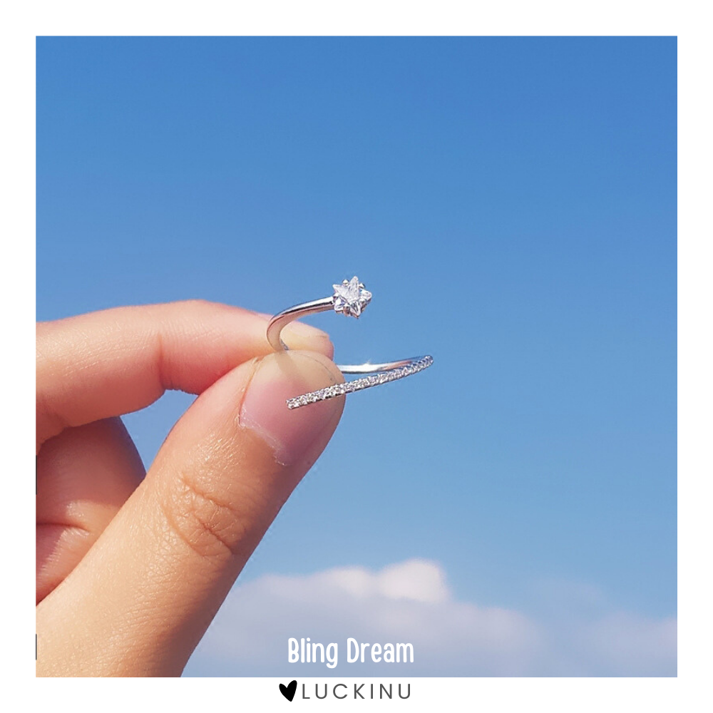 "Bling Dream" Diamond Star Ring