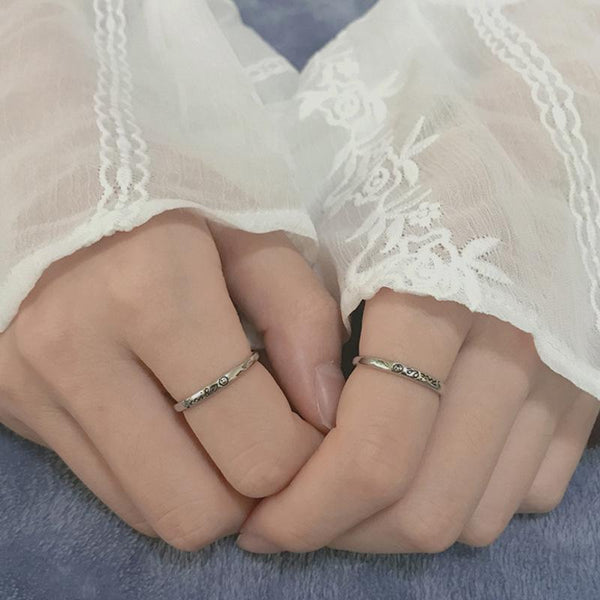 "Smile" Sterling Silver Open Ring