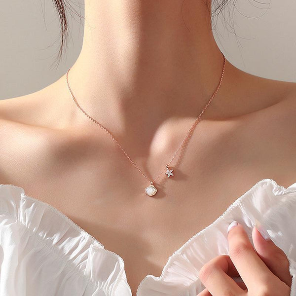 "Summer Beach" Sterling Silver Shell Necklace