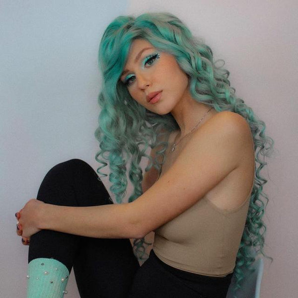Green Natural Hairline Wigs