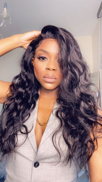 Lace Wig Body Hand-Tied Wavy Wig