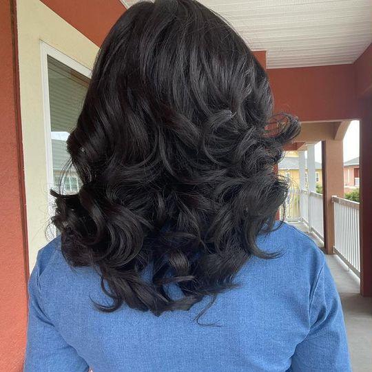 Medium Wavy Curly Wig
