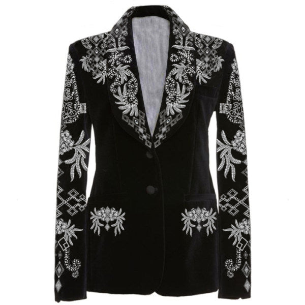 Fashion all-match printed blazer