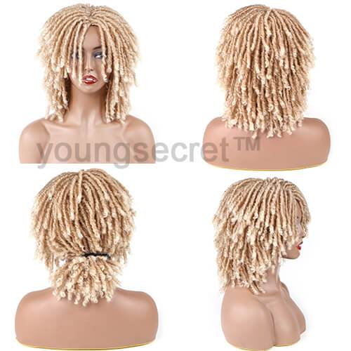 Summer Sale High Quality Dreadlock Short Twist Curly Popular Wigs