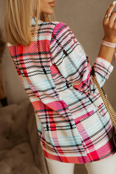 Small Town Charm Plaid Blazer