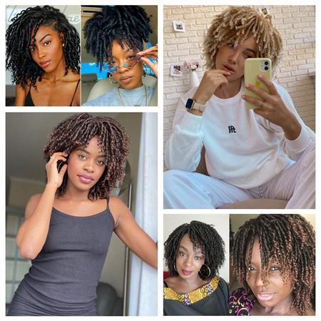 Summer Sale High Quality Dreadlock Short Twist Curly Popular Wigs
