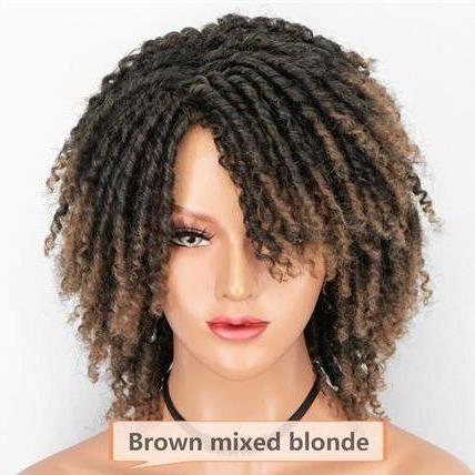 Summer Sale High Quality Dreadlock Short Twist Curly Popular Wigs