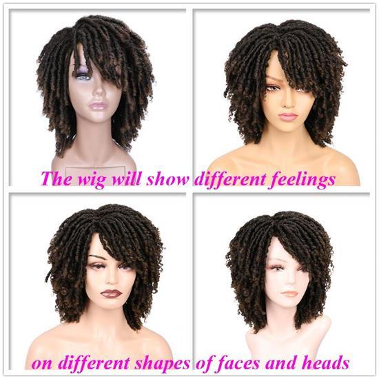 Summer Sale High Quality Dreadlock Short Twist Curly Popular Wigs
