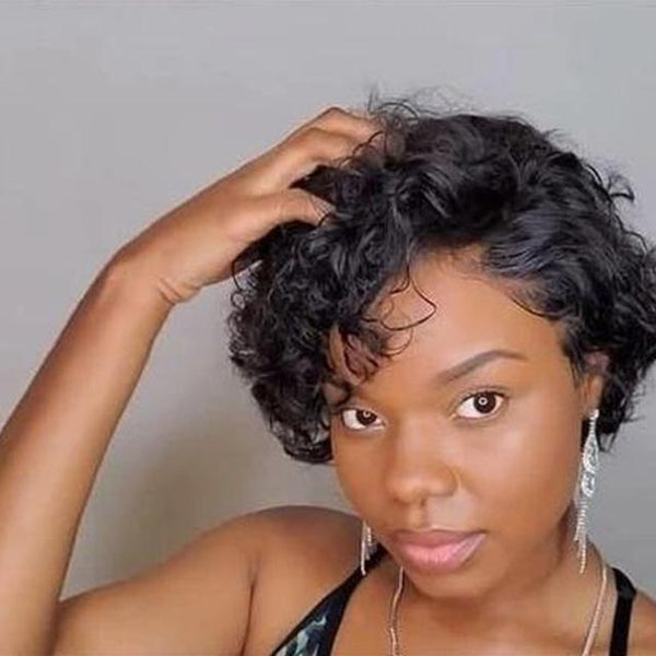 Super Natural Short Wave Bob For Women