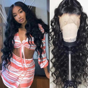 Big Wave Charming Elegant long Black Wig