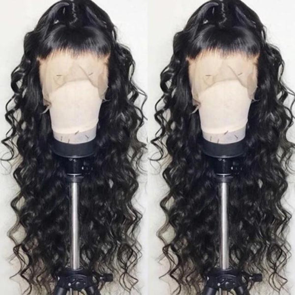 Big Wave Charming Elegant long Black Wig