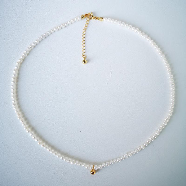 "Beauty of Nature" Pearl Silver Necklace