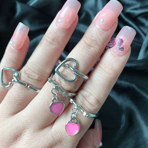 Cute Heart Rings