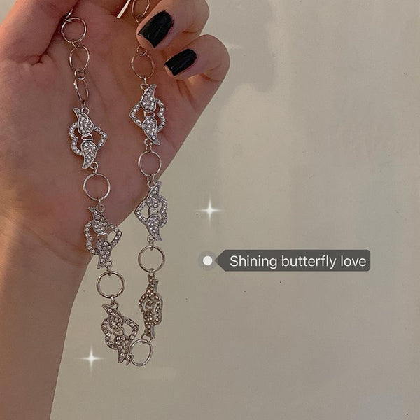 Cute Heart Wings Circle Choker Necklace