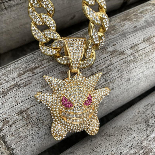 Hip Hop Iced Out Ghost Necklace