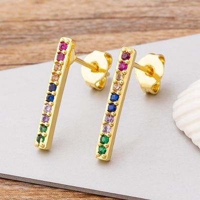 New Fashion Angel Wings CZ Diamond Stud Earrings