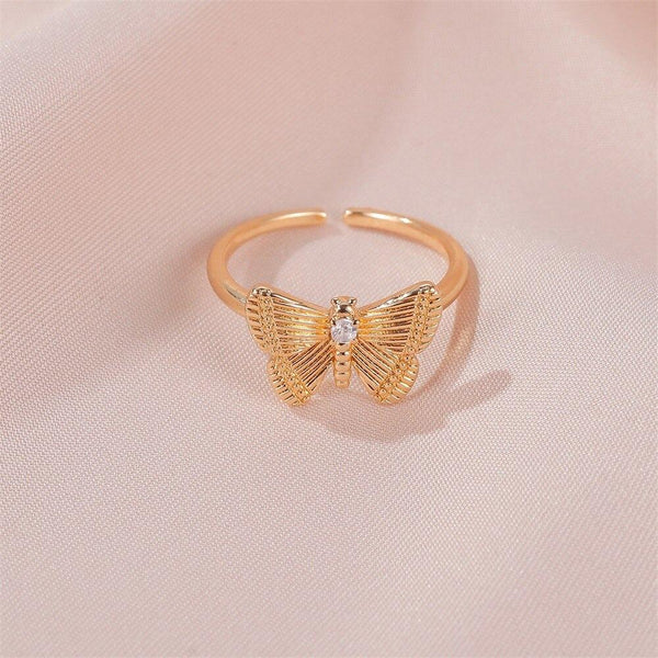 Y2K Jennie Charms Smiley Heart Flower Rings 90s aesthetic - 30% OFF Buy 2 or More No Code Required