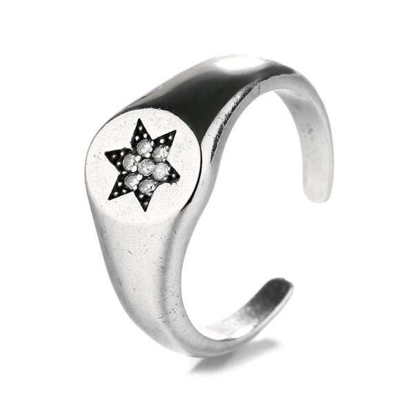 Y2K Jennie Charms Smiley Heart Flower Rings 90s aesthetic - 30% OFF Buy 2 or More No Code Required