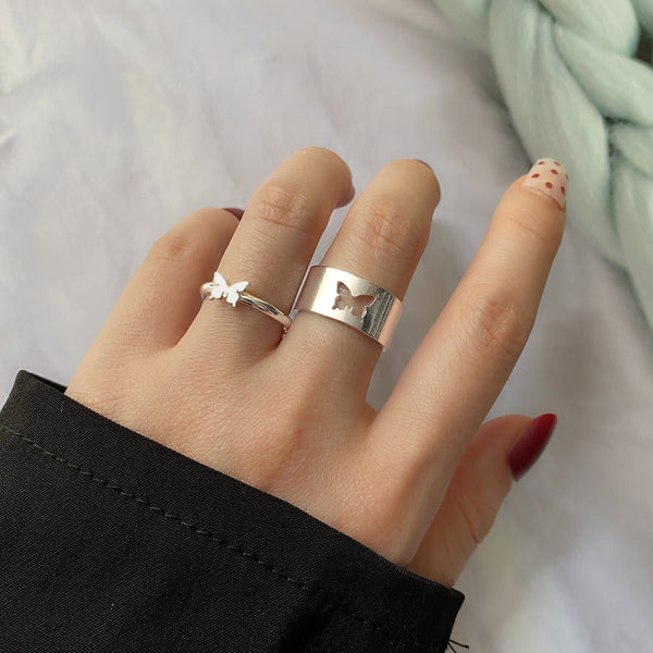 Circular Rings Set Opening Index Finger Accessories Buckle Tail Ring