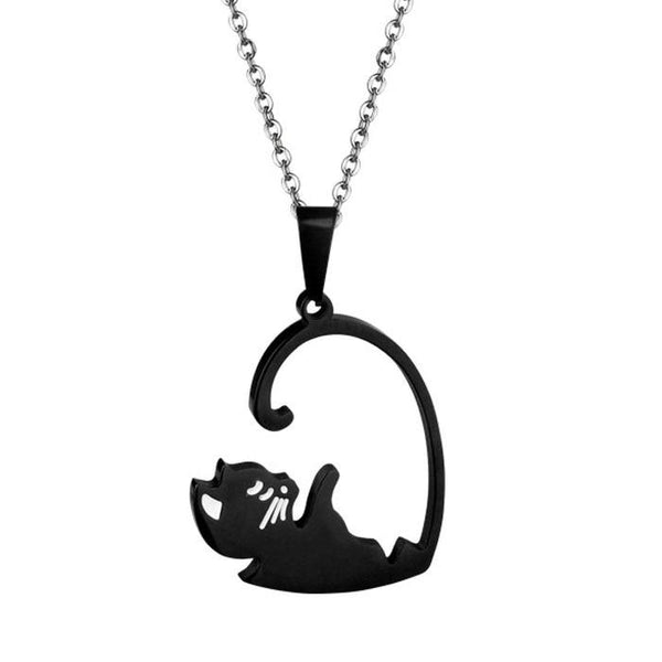 "You Complete Me" Cat Couple Necklace