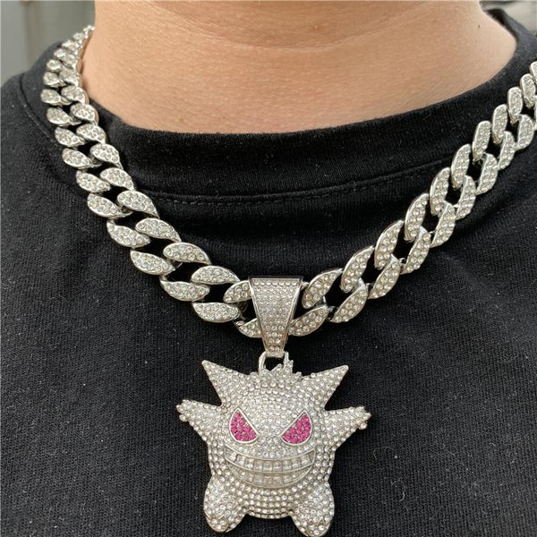 Hip Hop Iced Out Ghost Necklace