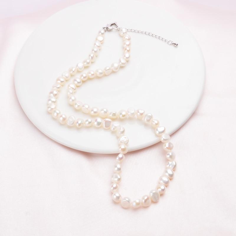 Freshwater Pearl Necklace Vintage Baroque Pearl Jewelry for Women 2021 Trend Gifts for The New Year