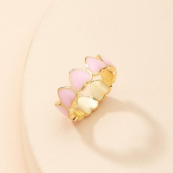 Y2K Jennie Charms Smiley Heart Flower Rings 90s aesthetic - 30% OFF Buy 2 or More No Code Required