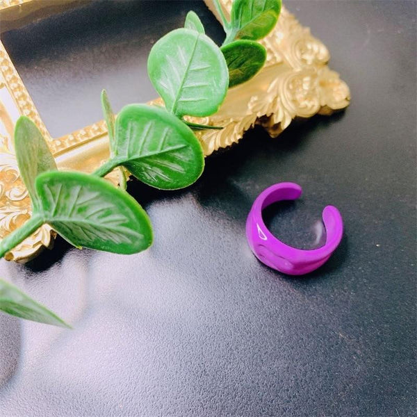 Candy Color Charms Opening Rings Resin Vintage Harajuku Sweet Girl Fashion Rings Jewelry 90s Style - 30% OFF Buy 2 or More No Code Required