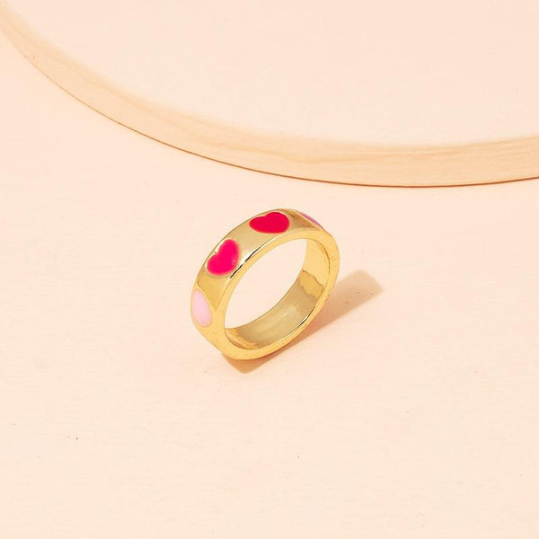 Y2K Jennie Charms Smiley Heart Flower Rings 90s aesthetic - 30% OFF Buy 2 or More No Code Required