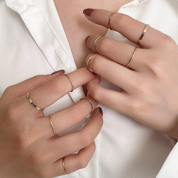 Circular Rings Set Opening Index Finger Accessories Buckle Tail Ring