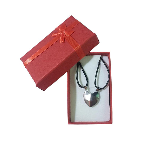 2Pcs Magnetic Couple Heart Necklace
