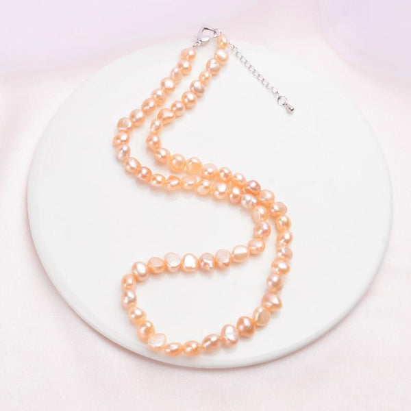 Freshwater Pearl Necklace Vintage Baroque Pearl Jewelry for Women 2021 Trend Gifts for The New Year