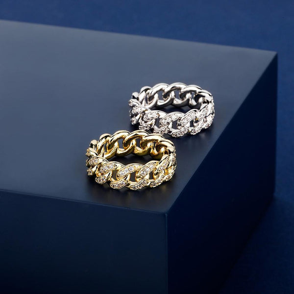 Cuban Link Chain Rings