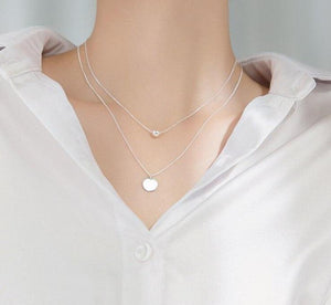 Minimalist Design Beads Ball Coin 925 Sterling Silver Pendant for Women Girl Layered Basic Chain Necklace Fine Jewelry