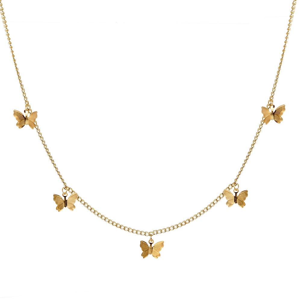 Butterfly Trendy Chain Choker Necklace