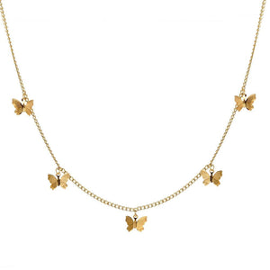 Butterfly Trendy Chain Choker Necklace