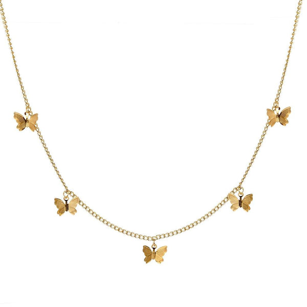 Butterfly Trendy Chain Choker Necklace