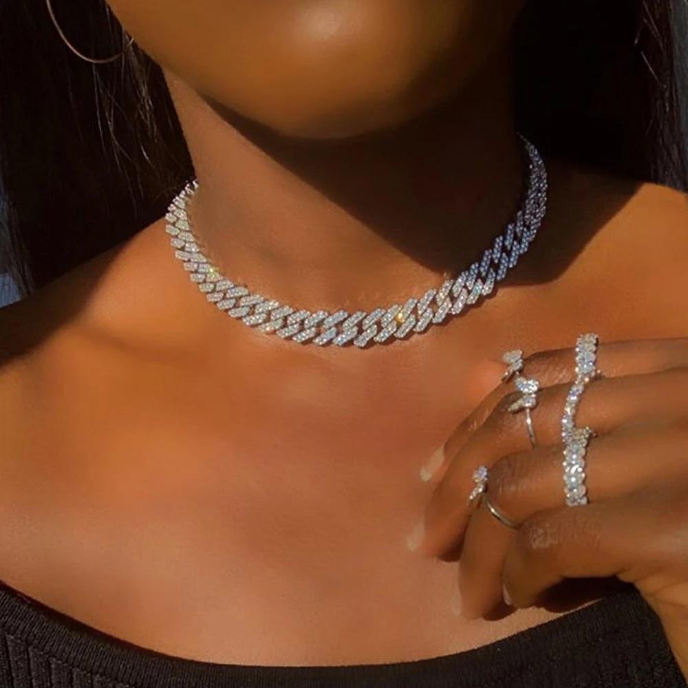 Iced Out Cuban Chain Choker