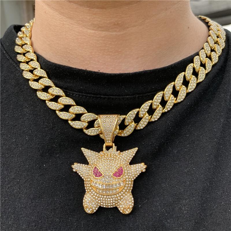 Hip Hop Iced Out Ghost Necklace