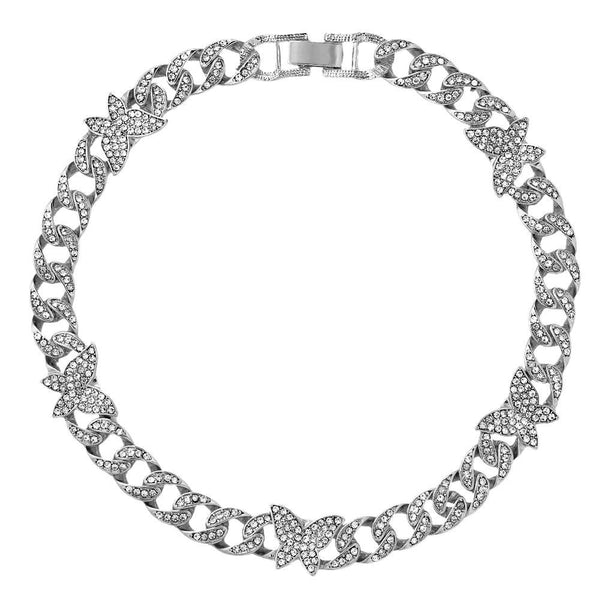 Iced Out Butterfly Chain