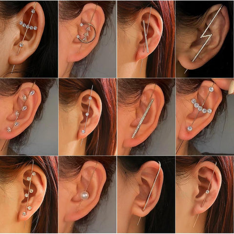 26 Styles Long Hook Earring CZ Diamond Stud Ear Jewelry -- 30% OFF Buy 2 or More No Code Required