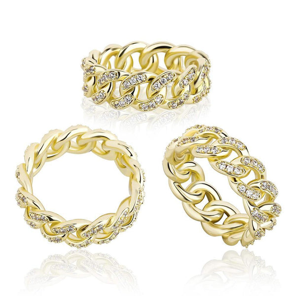 Cuban Link Chain Rings