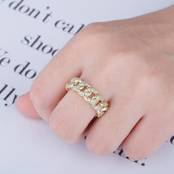 Cuban Link Chain Rings